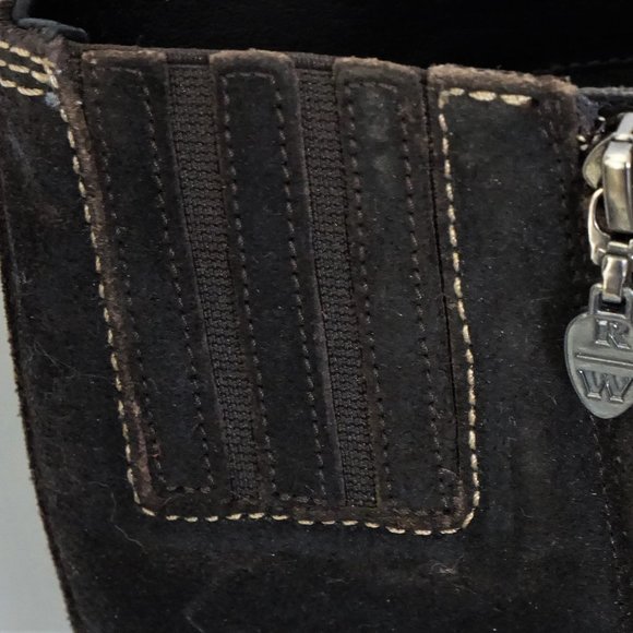 Red Wing Boots Tall Dark Brown Suede Bixby Size 9.5 D Wide Width - Picture 9 of 13